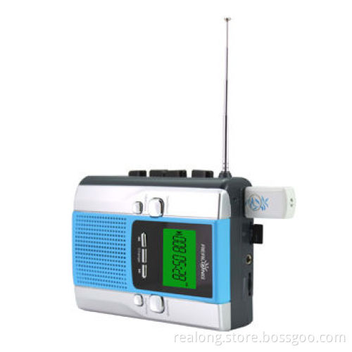 FM/AM receiver portable radio with USB and TF card slot